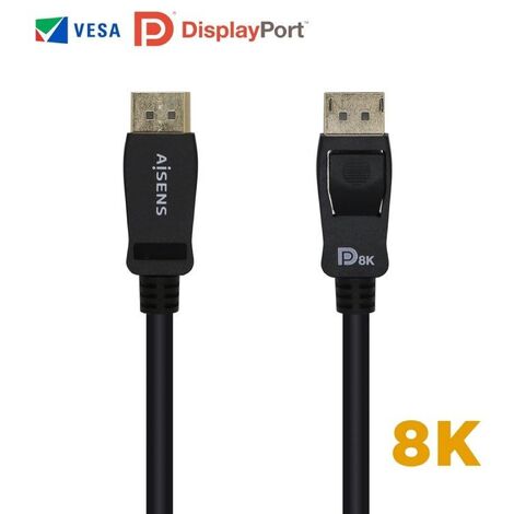 Câble DisplayPort RS PRO, DisplayPort/ DisplayPort M /M en 3m Noir