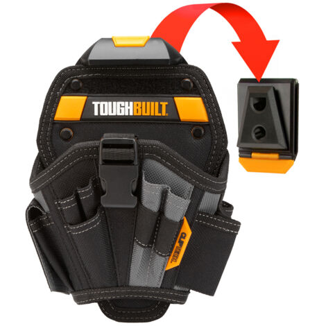 Étui pour perceuse grand – Construction robuste en polyester – 12.7 x 21.6 x 30.5 cm – Compatible gauchers et droitiers – ClipTech Hub inclus – Toughbuilt - TB-CT-20-L