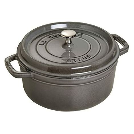 Staub Cocotte en fonte émaillée gris graphite 20 cm (1/5)