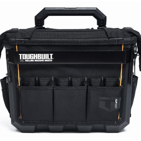 Sac à roulettes à corps dur bouche massive xl 450mm/18" tb-ct-61-18 tough built