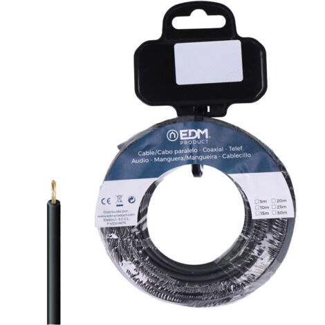 Bobine de câble flexible 2,5mm noir 50mts sans halogène (1/5)
