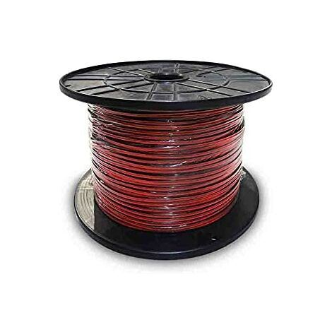 Bobine de câble audio parallèle 2x1,5mm rouge noir grande bobine de 500m (1/3)