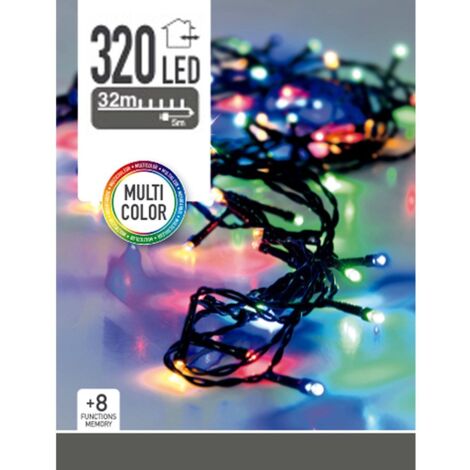 Guirlande multifonctionnelle 320 leds multicolores 220v 37m ip44 (1/5)