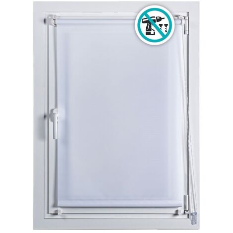 Store à enrouleur clip&ampfix 90x180cm white planet snow stor planet. (1/4)