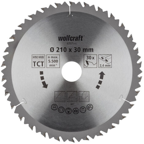 Lame de scie circulaire craft 210 mm 30 dents carbure (1/2)