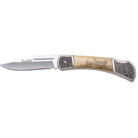 Couteau avec manchette motif alcazar toledo et lame 8 cm Joker (1/2)