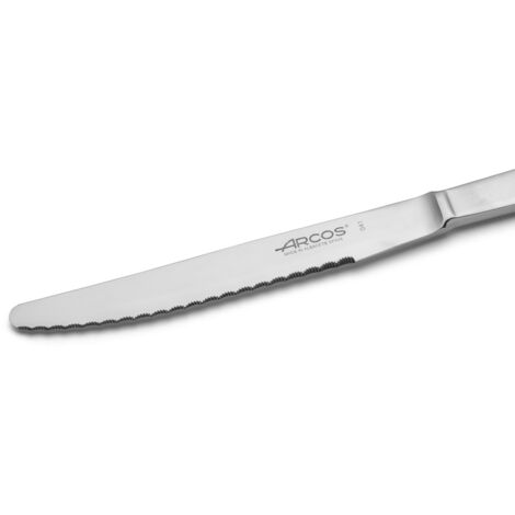 Couteau de table Arcos de Table 460400 monobloc d'une pièce d'acier inoxydable et lame de 12,5 cm en boîte.