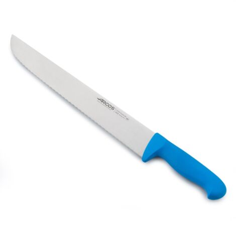 Couteau de poissonnier (nacré) Arcos Couleur - Prof 292523 acier inoxydable Nitrum et mango Lame ergonomique en polypropylène bleu et lame de 35 cm, vitrine.