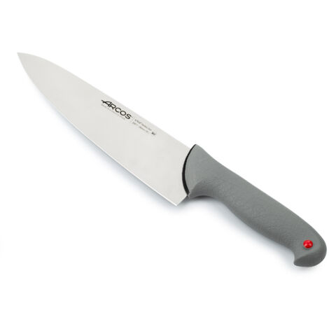Couteau de chef Arcos Couleur - Prof 241100 acier inoxydable Nitrum et mango Polypropylène ergonomique et lame de 25 cm, vitrine.