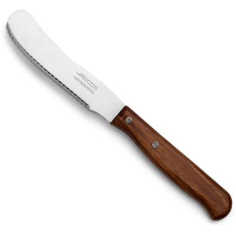 Couteau à beurre Arcos Latina 102701 en acier inoxydable Nitrum et mango en bois comprimé avec lame de 9 cm sous blister.