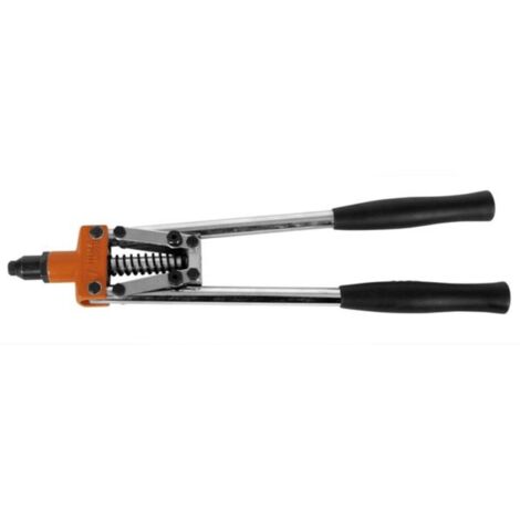 Perel – Pince à riveter professionnelle 460 mm – Fixation puissante pour rivets 3,2/4,0/4,8 mm – Poignées caoutchoutées confort – Effet de levier optimal
