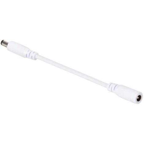 Rallonge avec connecteur dc mâle/femelle - 2 m - couleur blanc. (1/5)