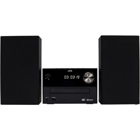 JVC UX-C25DAB - Microchaîne hi-fi avec CD, USB, Bluetooth, Dab+, FM, entrée ligne et IR, noir