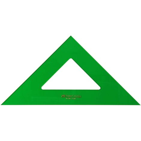 Escuadra faber 25 cm plastico verde (1/2)