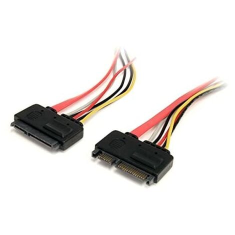 Câble D'extension Sata 22 Broches Données Et Alimentation Sata 22 Broches 30 Cm 035 M Sata I Male Connector Female Connector Rouge 45 G 125 Mm Sata22pext 31355269