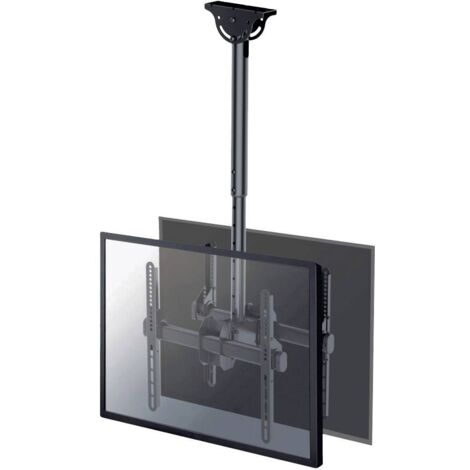 NewStar NM-C440DBLACK Support plafond pour TV/moniteur pour Dual écrans 32"-60" (dos à dos), hauteur réglable - noir (1/2)