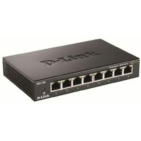 Switch réseau fast ethernet - 8 x rj45 femelle - Switch réseau fast  ethernet - 8 x rj45 - Ref 2373 - Cordons et adaptateurs