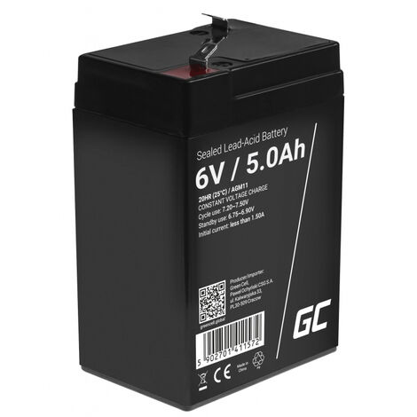 Green Cell Replacement AGM Gel Battery 6V 5Ah Rechargeable Sealed Lead Acid  Battery Maintenance Free Battery