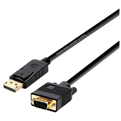 Aisens - Câble de conversion displayport vers vga, dp/m-vga/m, noir, 2.0m (1/2)