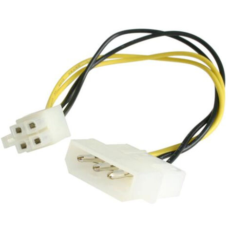 3x Câble Adaptateur ATX 4 Broches + Molex 4 Broches Vers EPS 8 Broches 18cm YINETTECH