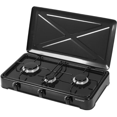 Ravanson k-03tb noir, blanc comptoir 60 cm gaz 3 zone(s) (1/3)