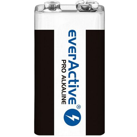 everActive - Pile alcaline 9 V, 6LR61 6F22, haute performance
