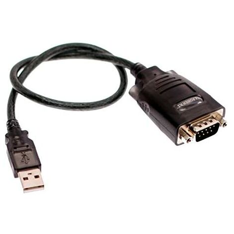 Câble usb ewent usb2.0 a/m - série db9 rs232 noir (1/5)