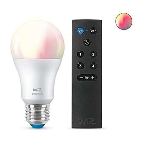 WiZ ampoule LED Connectée couleur E27, Wi-FI, équivalent 100W, 1521 lumen,  fonctionne avec Alexa, Google Assistant et Apple HomeKit