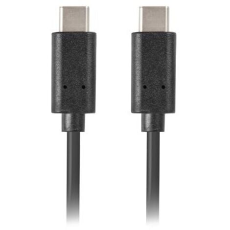 Câble 2.0 lanberg usb c male/usb c male 0.5m noir (1/2)