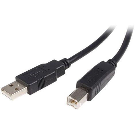 Startech.comusb 50cm câble pour imprimante - 1x usb a male - 1x usb b male - adaptateur noir, garantie à vie (1/5)