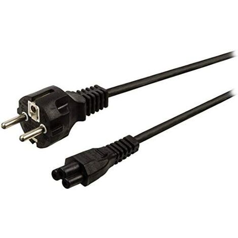 Startech.com câble d'alimentation 2m schuko cee7 to iec320 c5 cloverleaf mickey mouse pour ordinateur portable, garantie à vie (1/5)