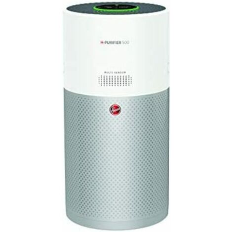 Hoover H-PURIFIER 500 - HHP50CA - Purificateur d'air intelligent, Diffuseur et bio-hygiéniseur, Multi-capteurs, Wi-Fi, Filtre triple couche (hepa), Désactivation du pollen, Alerte CO, CADR 330m3/h, Bl (1/5)