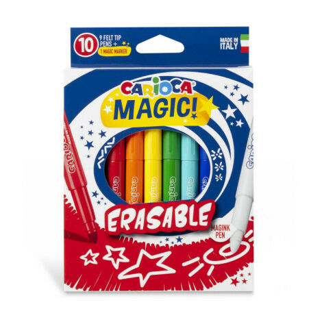 Boîte de 10 marqueurs magiques effaçables carioca 43182
