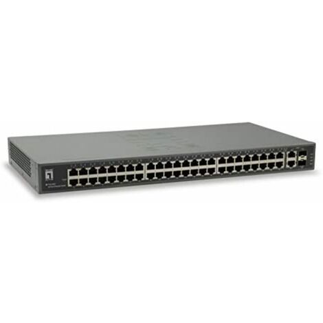 commutateur ethernet rapide 50 ports, 2 x gigabit sfp/rj45 combo