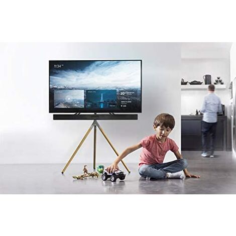 Pieds Support TV Universel Noir - Pour Écrans 32" à 65" - Charge 45kg - Alliage Aluminium