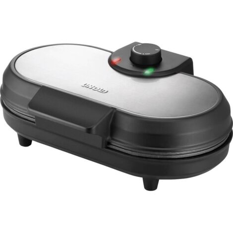 Crêpière 48165 noire 1000 W – Cuisson de 2 crêpes simultanées – Régulateur de température réglable – Poignée froide – Unold (1/5)