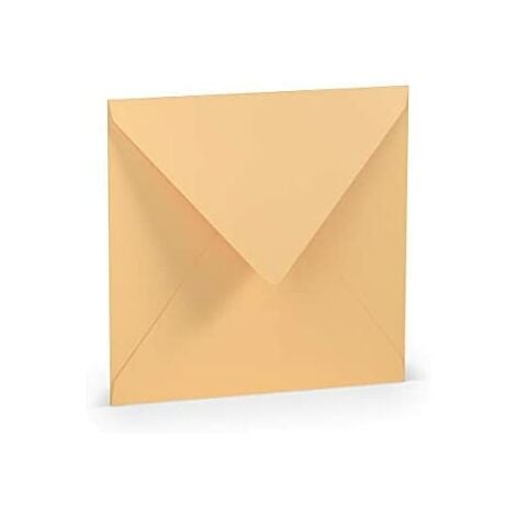 Grande enveloppe carrée en papier 5 pièces melon