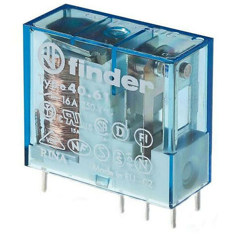 Relais 24vdc 1cto commuté 16a/250vac Finder 40.61.9.024.4000