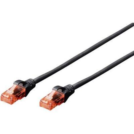 Digitus DK-1612-005/BL RJ45 Câble réseau, câble patch CAT 6 U/UTP 0.50 m noir torsadé par paire 1 pc(s) S133881 (1/2)