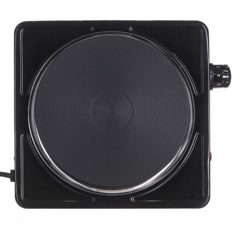 Plaque électrique noire 1500 W – 5 niveaux de température – Surface antiadhésive facile à nettoyer – Dimensions compactes 26x25x7 cm – Esperanza (1/5)
