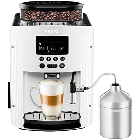 Krups Essential Full Coffee Machine, 1450 W, 1.8 litres, Plastique, White