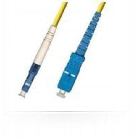 Microconnect 5m, LC/UPC - SC/UPC Fiber Optic Cable Yellow - Fiber Optic ...