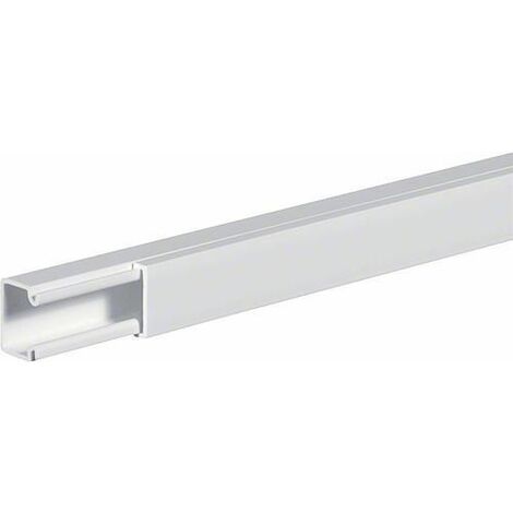 Hager – Mini-couvercle adhésif 10x10 mm pour goulotte blanche neige – Longueur 2 m – Finition soignée pour installations électriques
