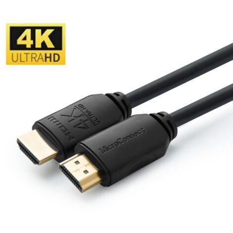 Câble MicroConnect HDMI 2.0 4K 60 Hz 18 Gb/s Noir 4 m (1/2)