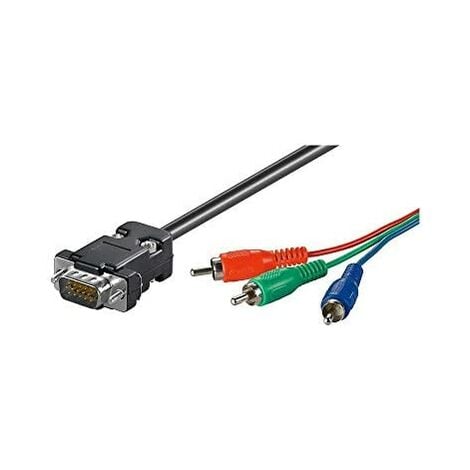 CABLING Câble HDMI mâle vers VGA femelle vidéo adaptateur convertisseur +  Cable VGA M/M 1.8M