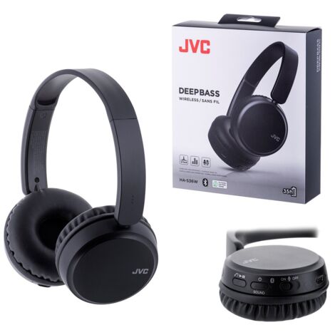 JVC Casque supra-auriculaire BT Noir HA-S36W-B-U (1/5)