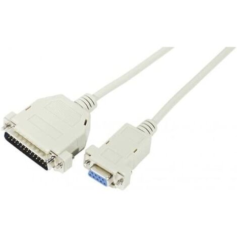 MicroConnect IC-137010 - Câble pour connexion Null Modem, couleur blanc (1/2)