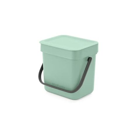 Brabantia Sort &amp Go - Composteur de cuisine, petit format, 3 L, gris clair (1/5)
