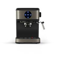 Black & Decker – Cafetière à dosettes 1,5 L – Machine à expresso 850 W – Réservoir en acier inoxydable – Café moulu