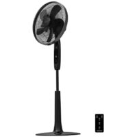 Cecotec – Ventilateur sur pied 60 W – 10 pales – 6 vitesses – Télécommande – Minuterie 15h – Oscillation automatique – EnergySilence